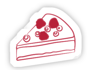 stickers dessert blanc ombre