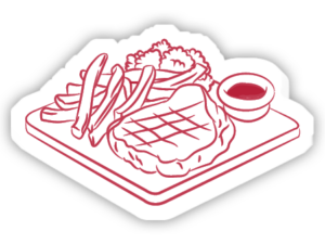 stickers grillade chez antoine