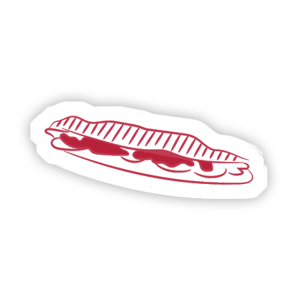 stickers panini blanc ombre