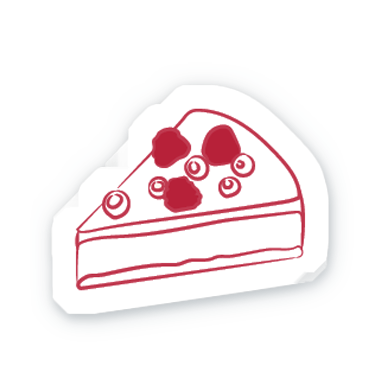 stickers dessert blanc ombre